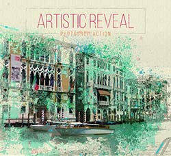 极品PS动作－水彩艺术(含高清视频教程)：Watercolor Artistic Reveal Effect